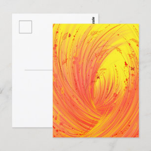 Goldene Felder Der verzauberte Garten Postkarte