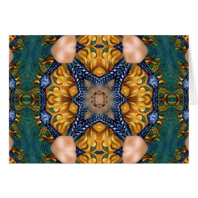 Goldene Feuer-Blau-Seile (Vorderseite (Horizontal))