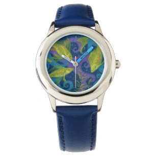 Goldene Fische, Fische, Fische, Unterwasser Armbanduhr
