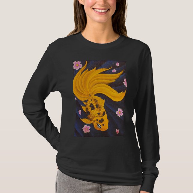 Goldene Fishie T-Shirts (Vorderseite)