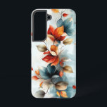 Goldene Flamme Samsung Galaxy Hülle<br><div class="desc">Blume Blütenblätter, die wie Flammen nach oben angeordnet sind.</div>