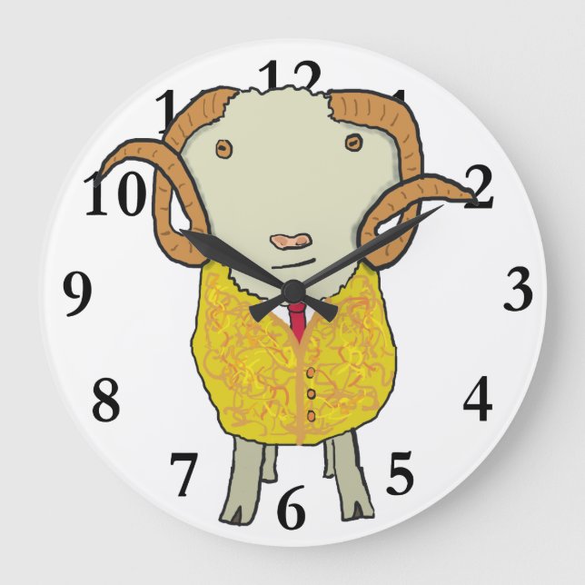 Goldene Fleece Große Wanduhr (Vorderseite)