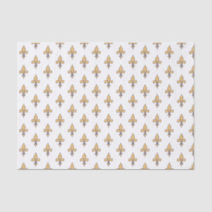 Goldene Fleur de Lis Französische Königliche Klass Seidenpapier