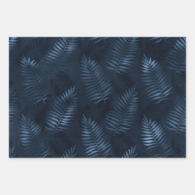 Goldene Fliesen mit Smaragden Geschenkpapier Set (Vorderseite)