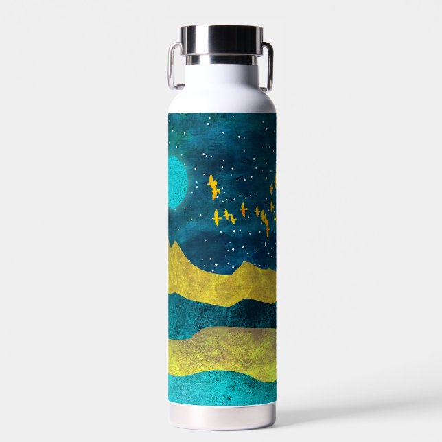 Goldene Flock Trinkflasche (Vorne)