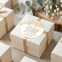 goldene florale Nikah muslimische Hochzeit Jazakum