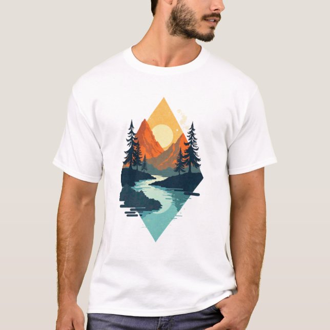 Goldene Flucht T-Shirt (Vorderseite)