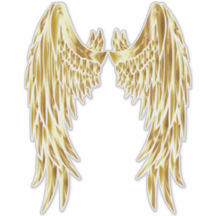 Goldene Flügel Aufkleber
