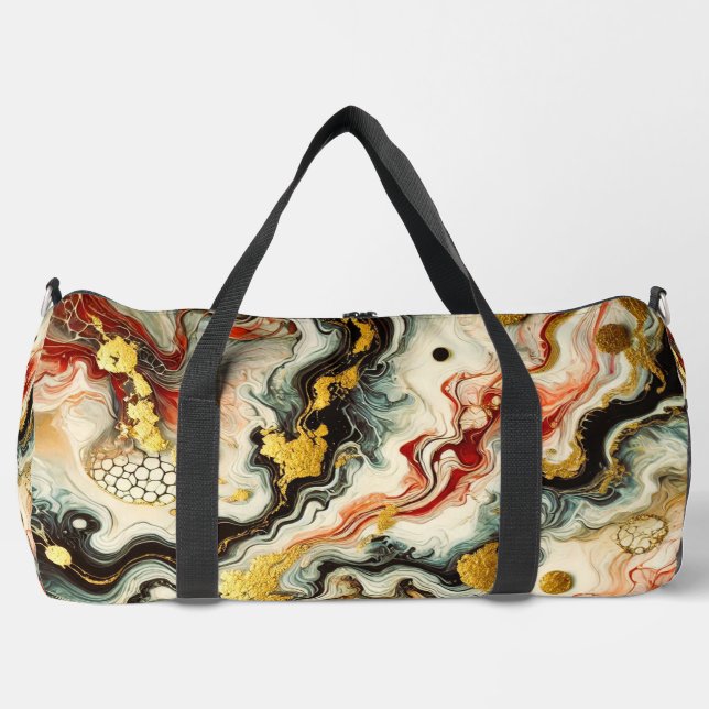 Goldene Flüsse  Duffle Bag (Vorderseite)