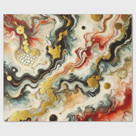 Goldene Flüsse  Geschenkpapier