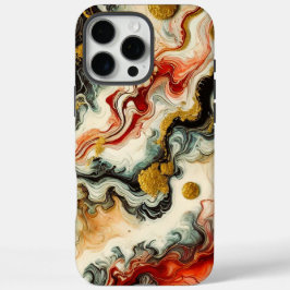 Goldene Flüsse iPhone 16 Pro Max Hülle