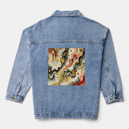 Goldene Flüsse  Jeansjacke