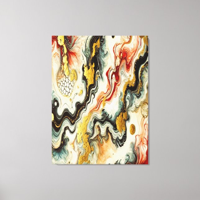 Goldene Flüsse  Leinwanddruck (Vorderseite)