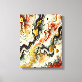 Goldene Flüsse Leinwanddruck