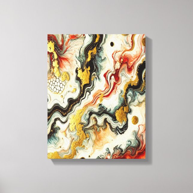 Goldene Flüsse  Leinwanddruck (Vorderseite)