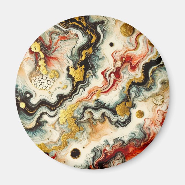 Goldene Flüsse  Magnet (Vorne)