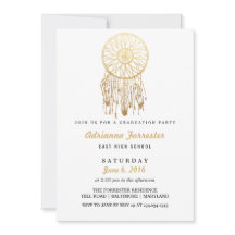 Goldene Foil Bohemisch Dream Catcher Graduation Pa