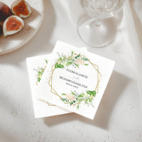 Goldene Foil Geometric Greenery Elegante Hochzeit
