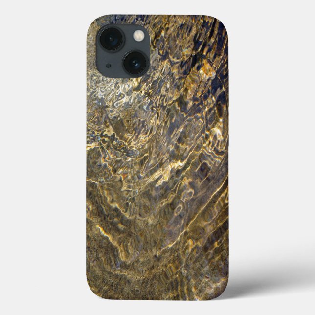 Goldene Fontäne Wasser Case-Mate iPhone Hülle (Rückseite)