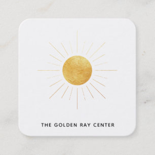*~* Goldene Forelle Sonne & Golden Rays Spirituell Quadratische Visitenkarte