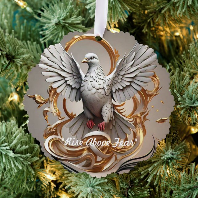"Goldene Freiheit - Aufstieg" Ornament Karte (Insitu (Baum))
