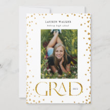 goldene funkelnde elegante Script-Graduiertenankün