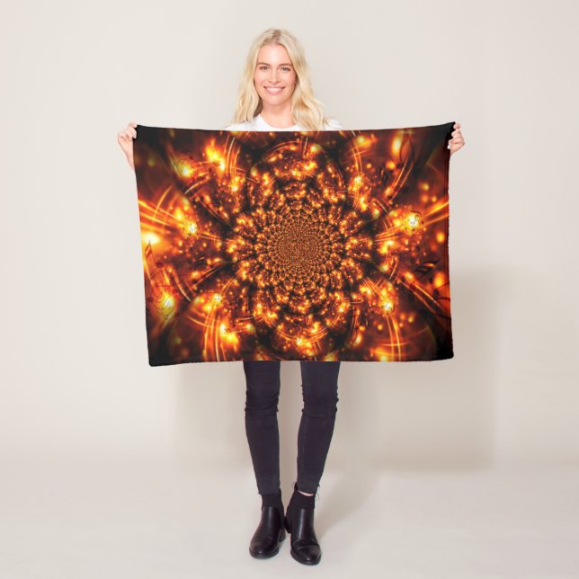 Goldene funkelnde Lichter Fleecedecke (Beispiel)
