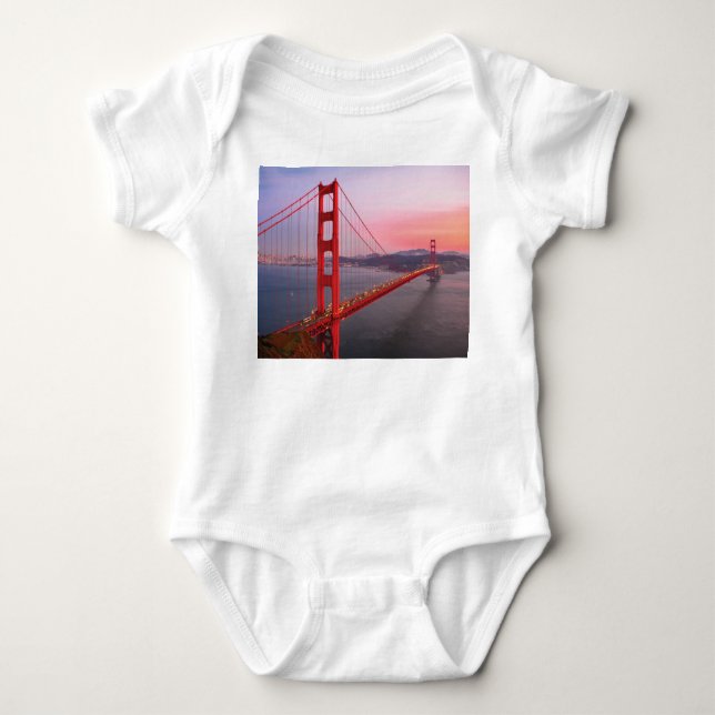 Goldene Gartbrücke Baby Strampler (Vorderseite)