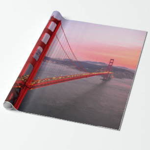 Goldene Gartbrücke Geschenkpapier