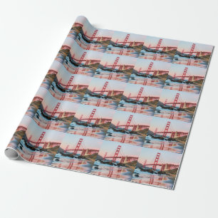 Goldene Gartbrücke Geschenkpapier