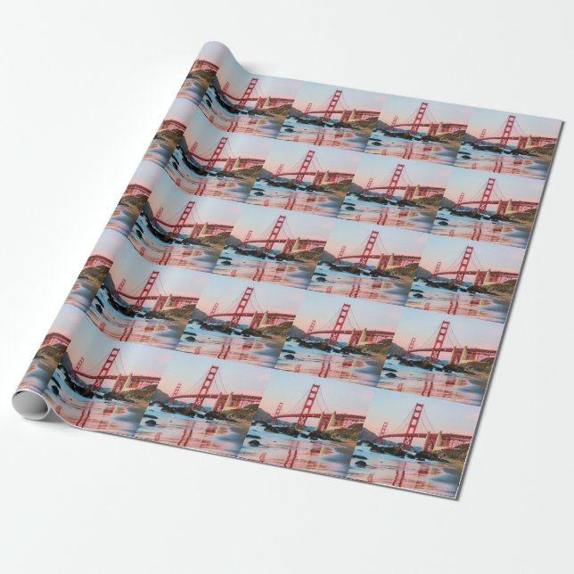 Goldene Gartbrücke Geschenkpapier (Ungerollt)
