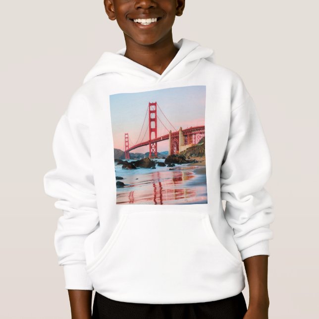 Goldene Gartbrücke Hoodie (Vorderseite)