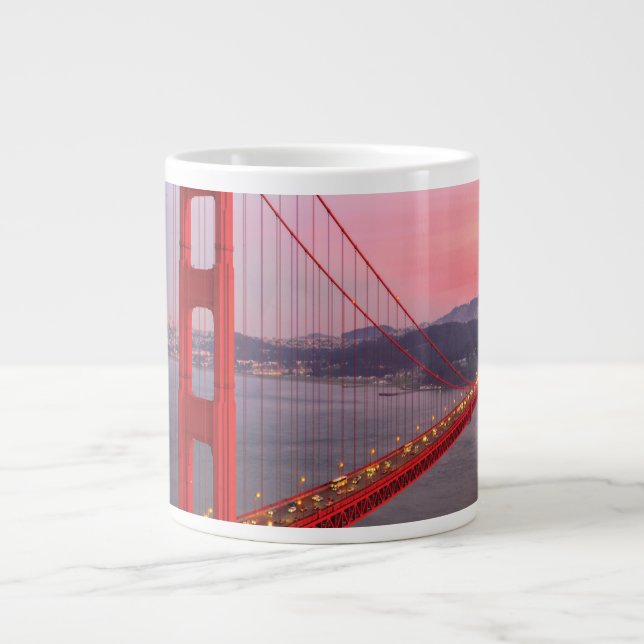 Goldene Gartbrücke Jumbo-Tasse (Vorderseite)