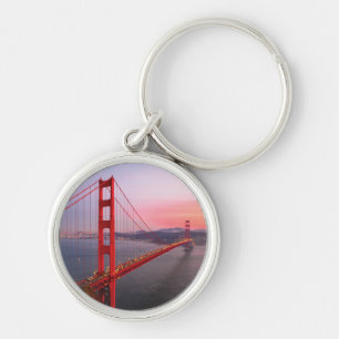 Goldene Gartbrücke Schlüsselanhänger