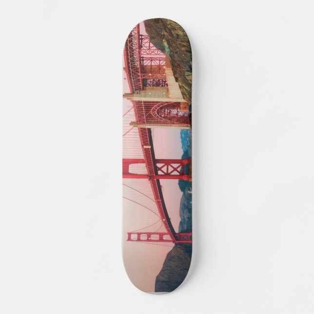 Goldene Gartbrücke Skateboard (Vorderseite)