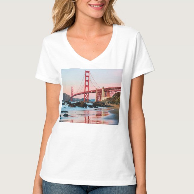 Goldene Gartbrücke T-Shirt (Vorderseite)