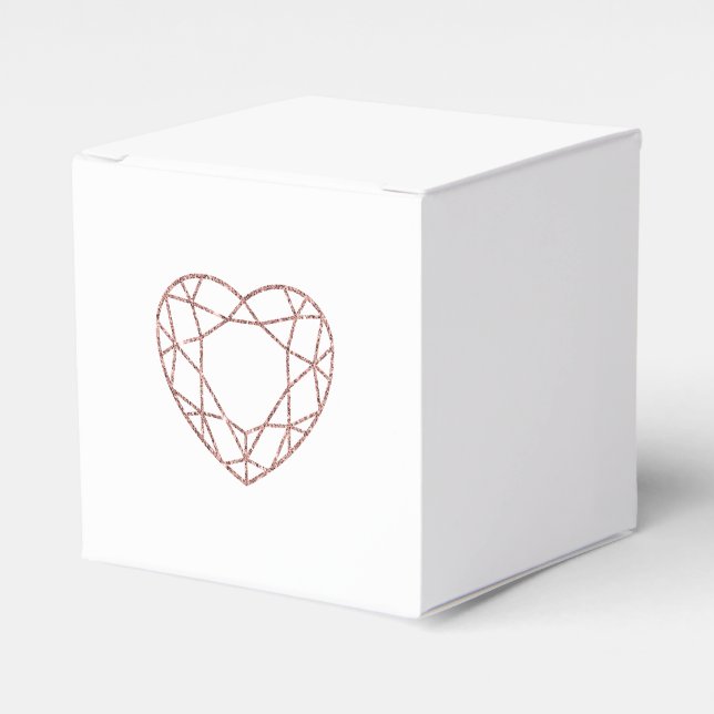 Goldene Gastgeschenk Hochzeit der Rose Geschenkschachtel (Vorderseite)
