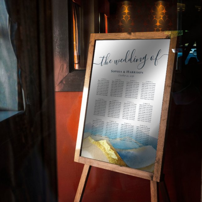 Goldene Gebirge Hochzeitsskalender Poster (Von Creator hochgeladen)