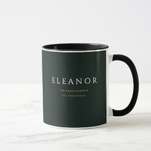 Goldene Geburtsblumen-Tasse mit individuellem Name Tasse