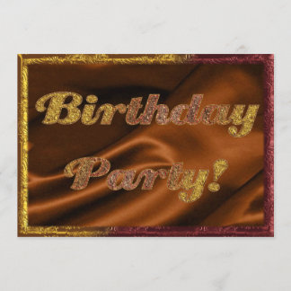 Goldene Geburtstagspartei Einladung