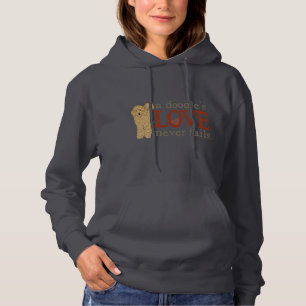 Goldene Gekritzel-Liebe versagt nie Hoodie