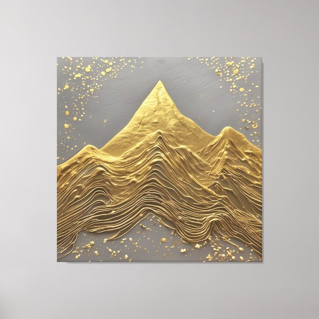 Goldene Gelassenheit Leinwanddruck (Vorderseite)