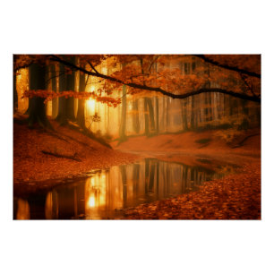 Goldene Gelassenheit Poster