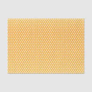 Goldene gelbe und weiße Tupfen Seidenpapier