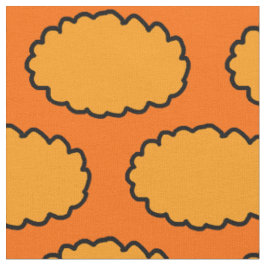 Goldene gelbe Wolke oder Blume Stoff
