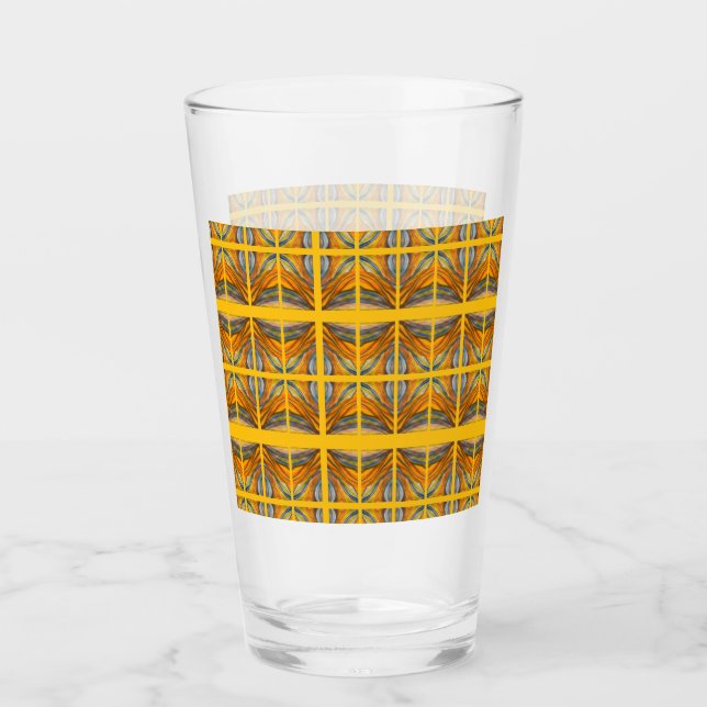 Goldene gelbe Wüste Inspirationen Glas (Vorderseite)