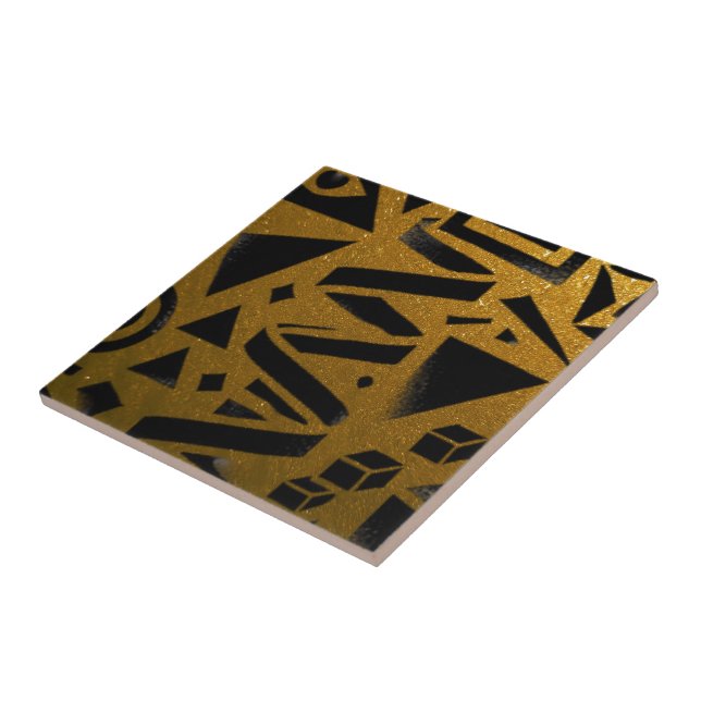 Goldene Geometrie: Ein moderner Glanz Fliese (Seite)