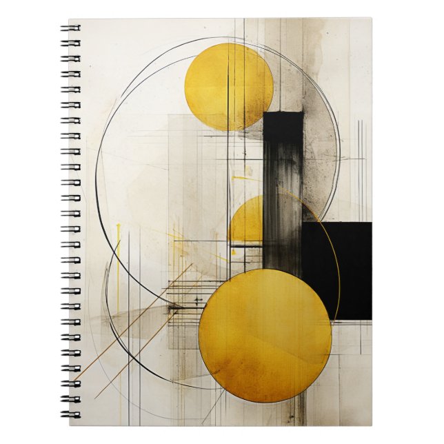 Goldene Geometrie Notizblock (Vorderseite)