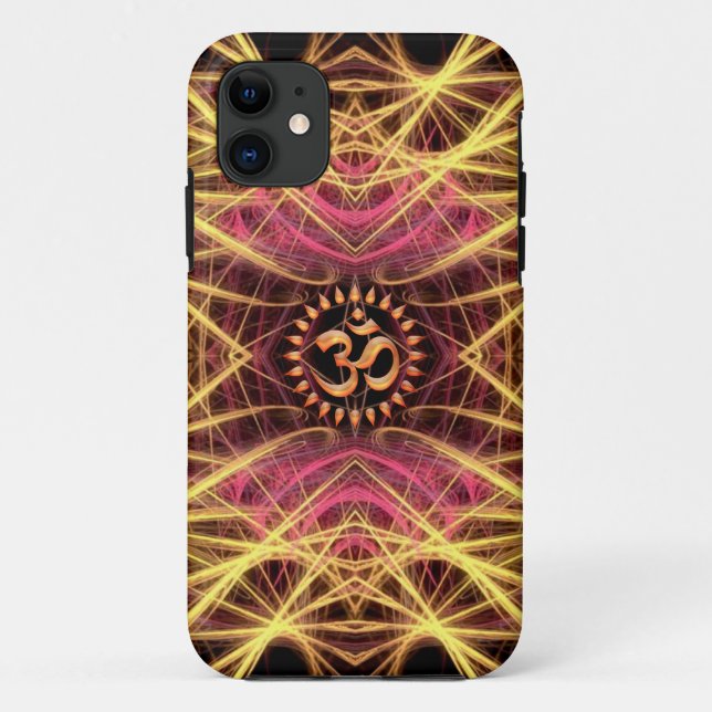 Goldene Geometrie verlegt Om kundenspezifisches Case-Mate iPhone Hülle (Rückseite)