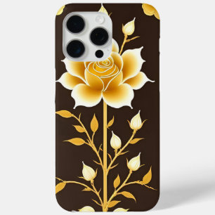 Goldene gerahmte Rosen-Dekorationskunst Case-Mate iPhone Hülle